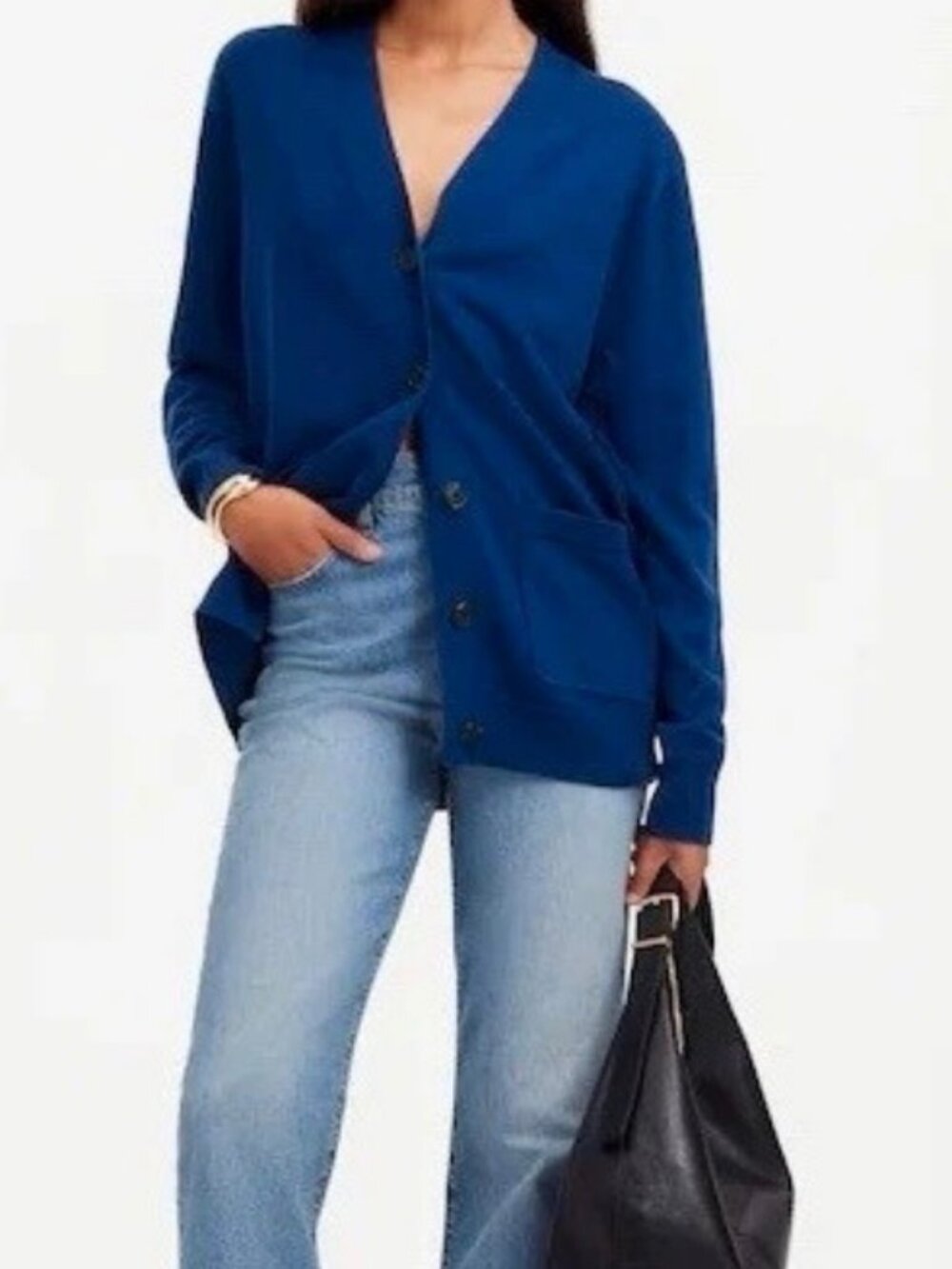 Madewell Blue Cardigan Wool Size L